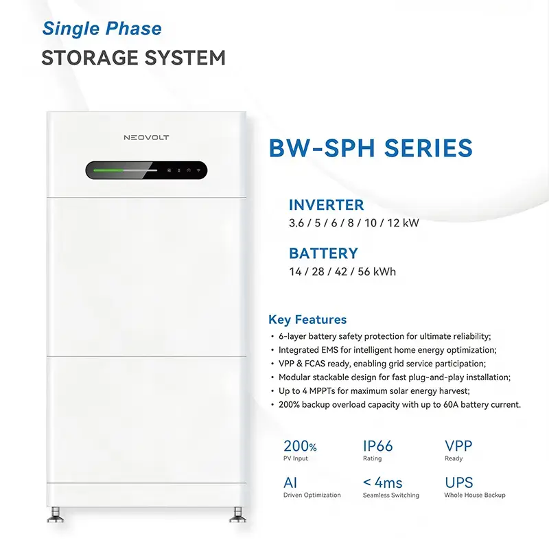 Modul de baterie LiFePO4 stivuibil de 7 kWh